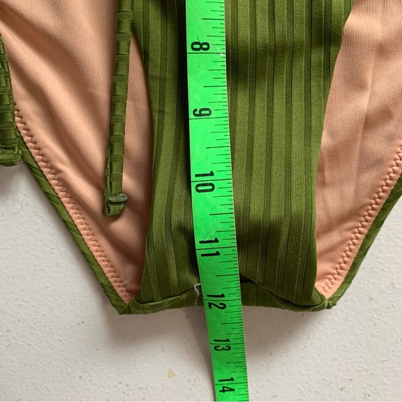 J Crew Size Small Wide-Rib High-Rise Bikini Bottom in Canteen Green NWT - Picture 12 of 12